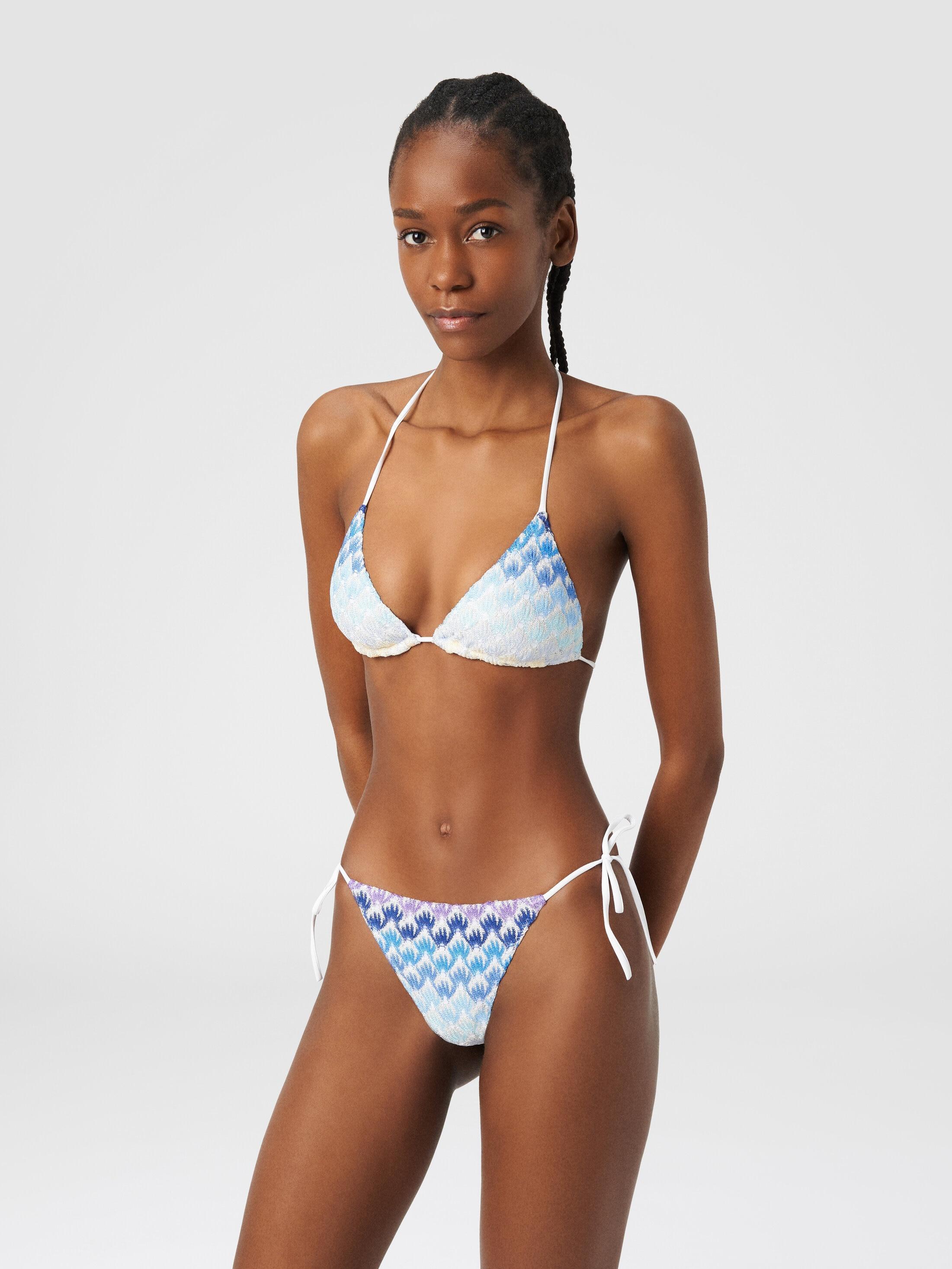 Dégradé lace-effect bikini with lurex Product Image