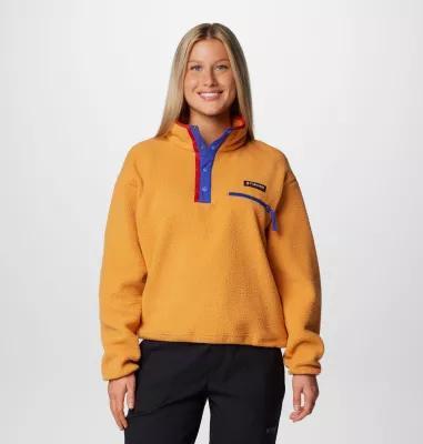 Columbia Womens Helvetia II Cropped Half Snap Fleece Pullover- Product Image