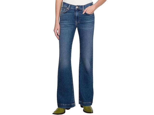 7 For All Mankind Dojo Tailorless Print (Blue Print) Women's Jeans Product Image