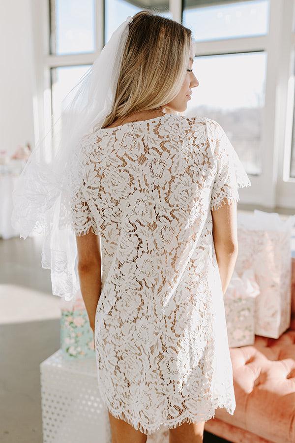 Dearest Memory Lace Dress in White Product Image