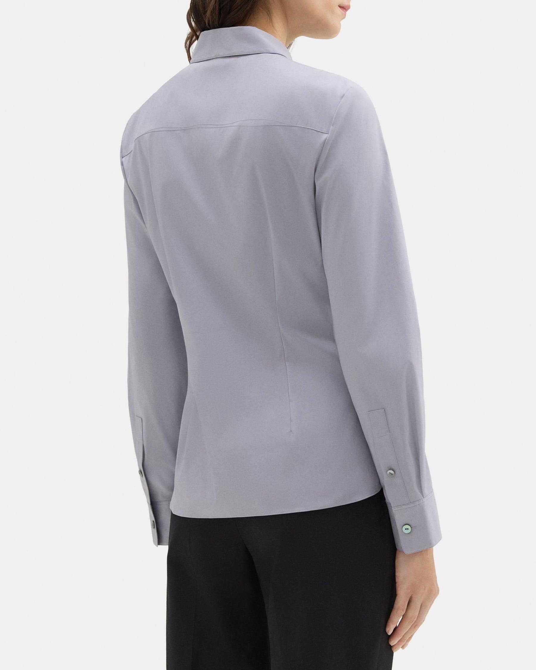 Fitted Shirt in Stretch Cotton-Blend Product Image