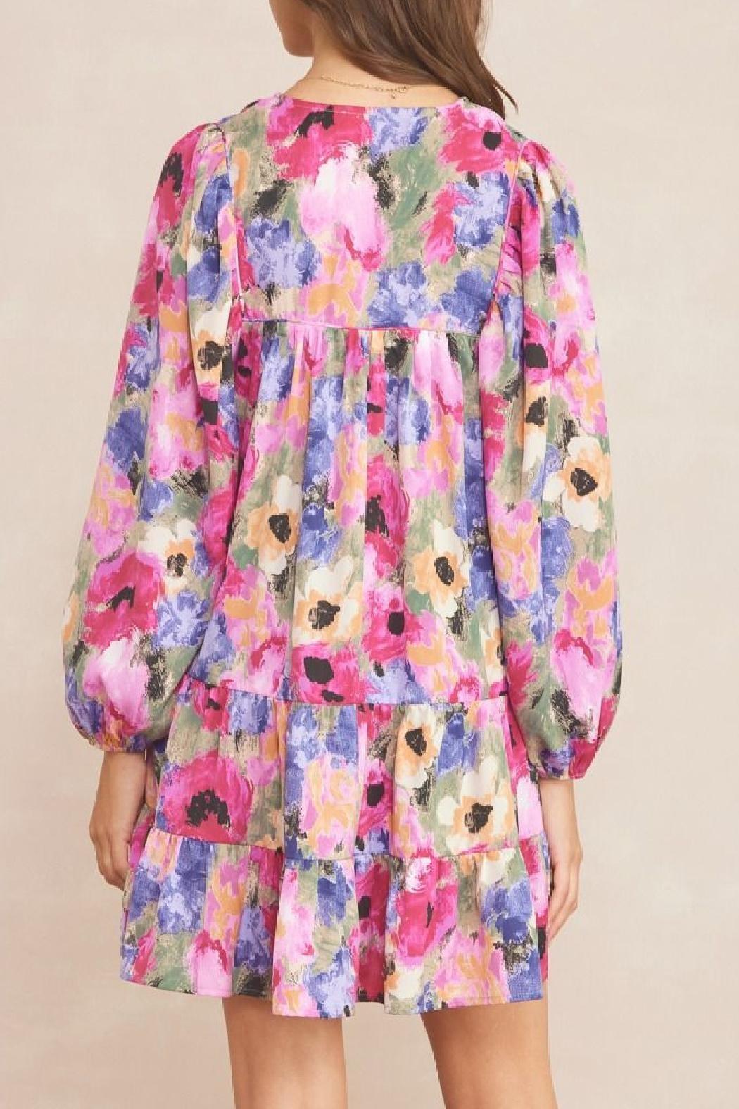 Longsleeve Floral Dress Product Image