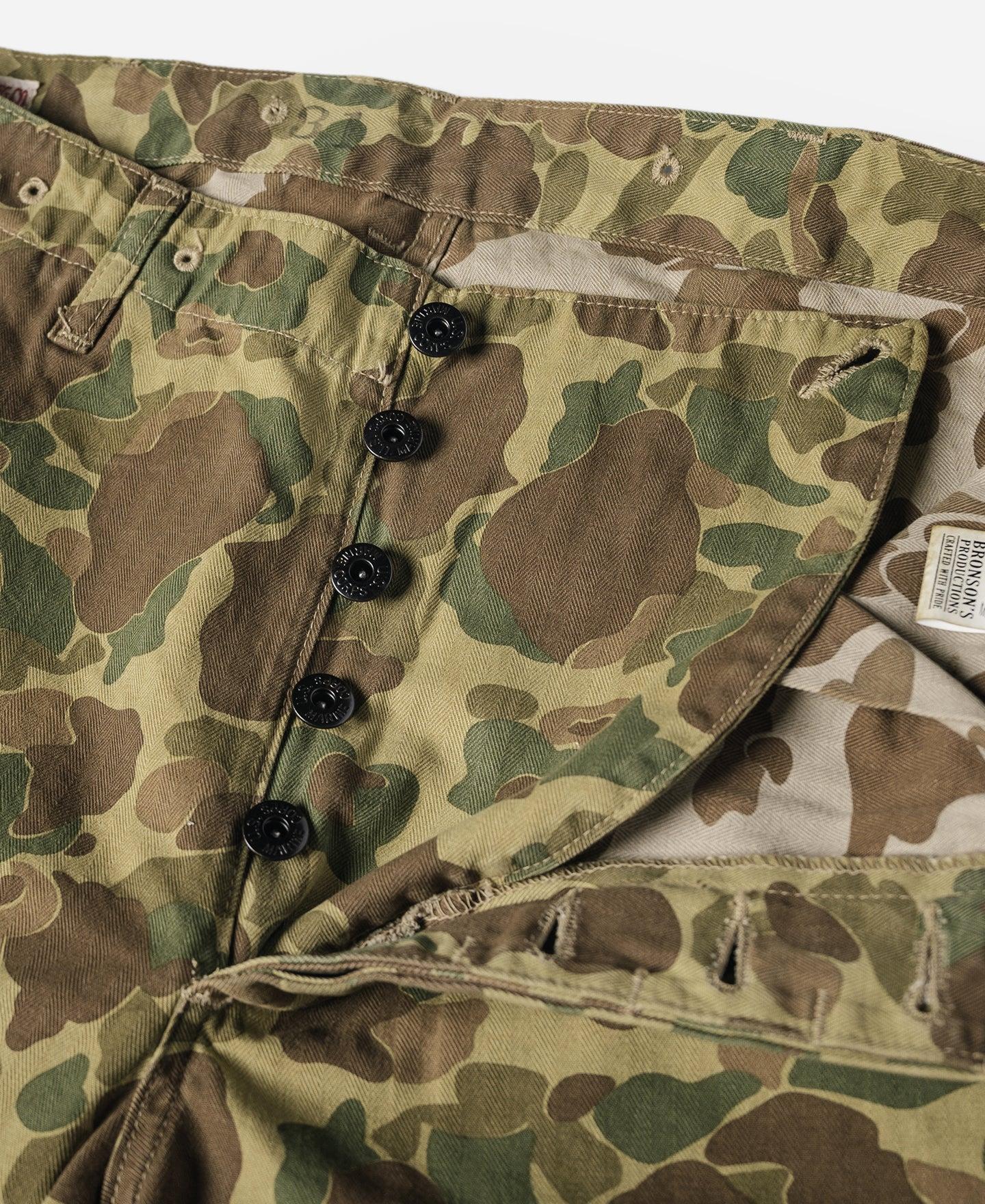 US Army M-1943 Herringbone Cotton Camouflage Pants (Modified) Product Image