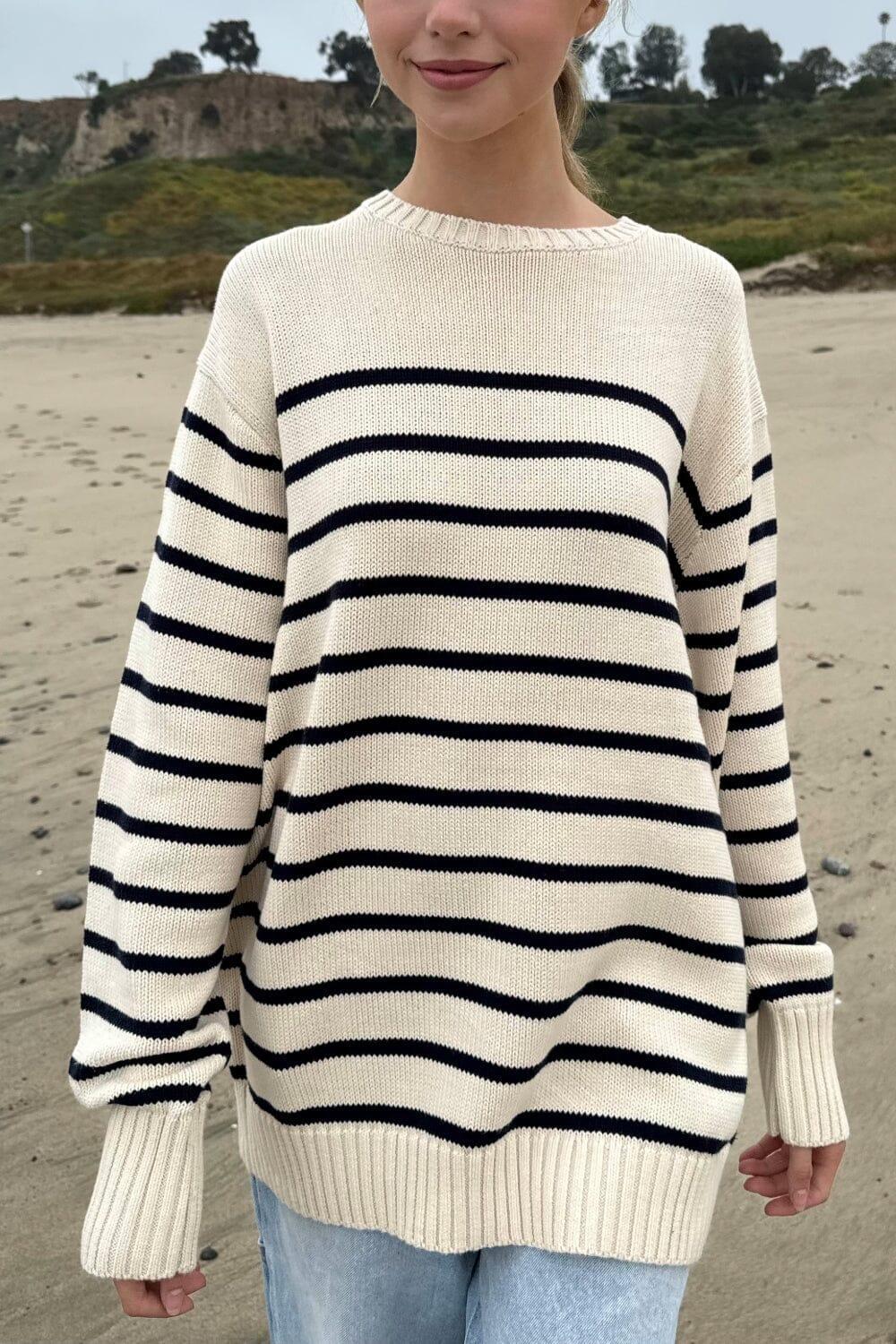 Brianna Cotton Thin Stripe Sweater product image