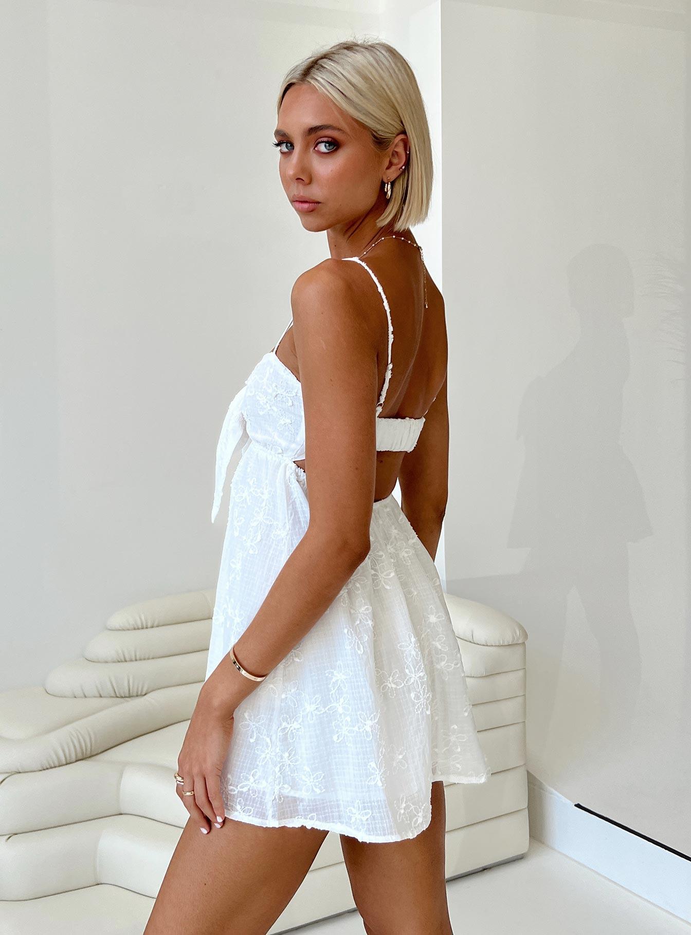 Granno Mini Dress White Tall Product Image