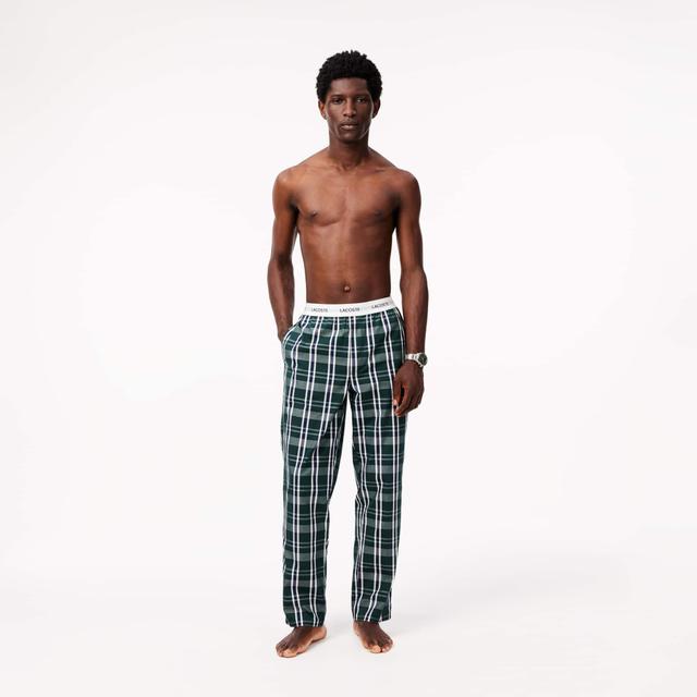 Plaid Poplin Pyjama Pants Product Image