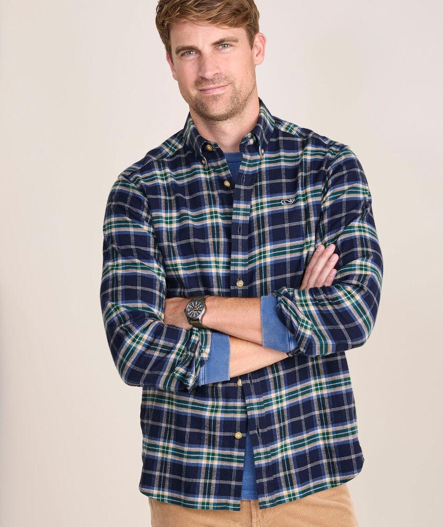 Vineyard Flannel Plaid Shirt Product Image