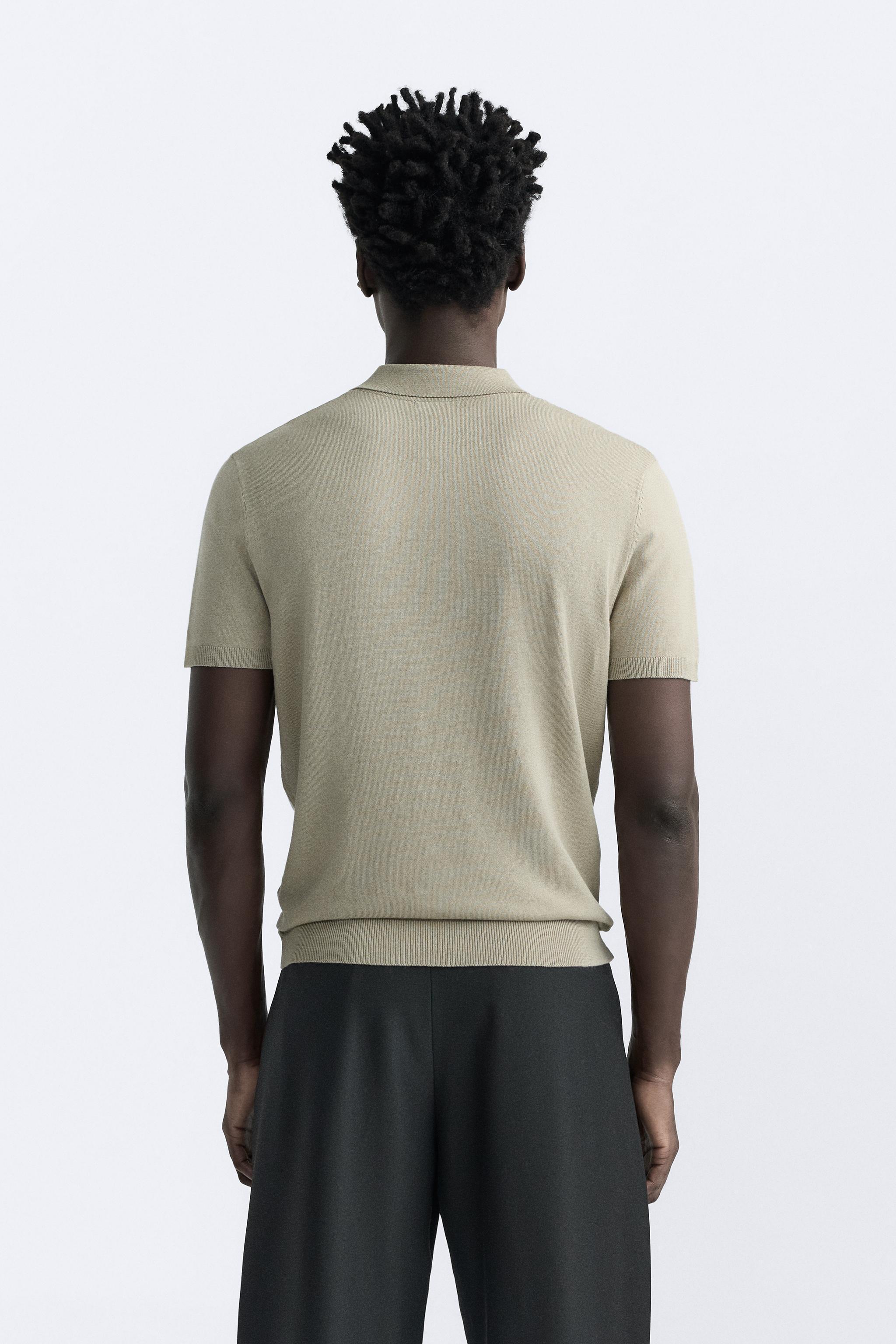 VISCOSE BLEND KNIT POLO SHIRT Product Image