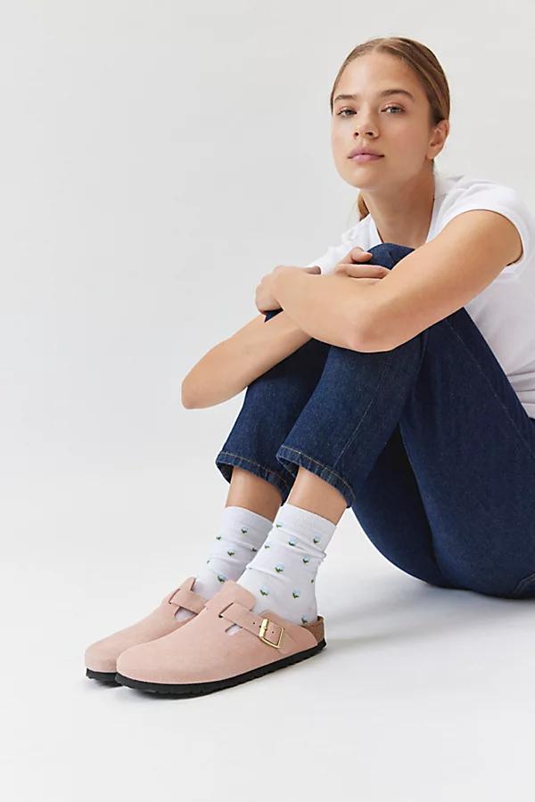 Little Flowers Soft Crew Sock Womens at Urban Outfitters Product Image