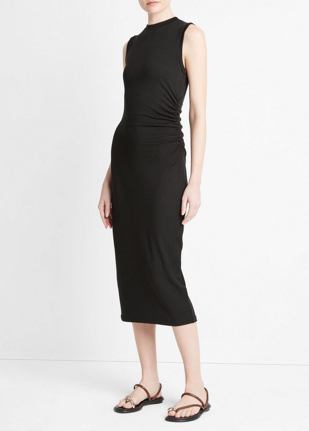 Sleeveless Gathered-Waist Dress Product Image