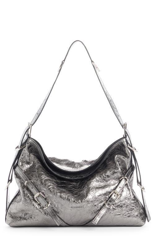 Givenchy Medium Voyou Metallic Leather Hobo Product Image