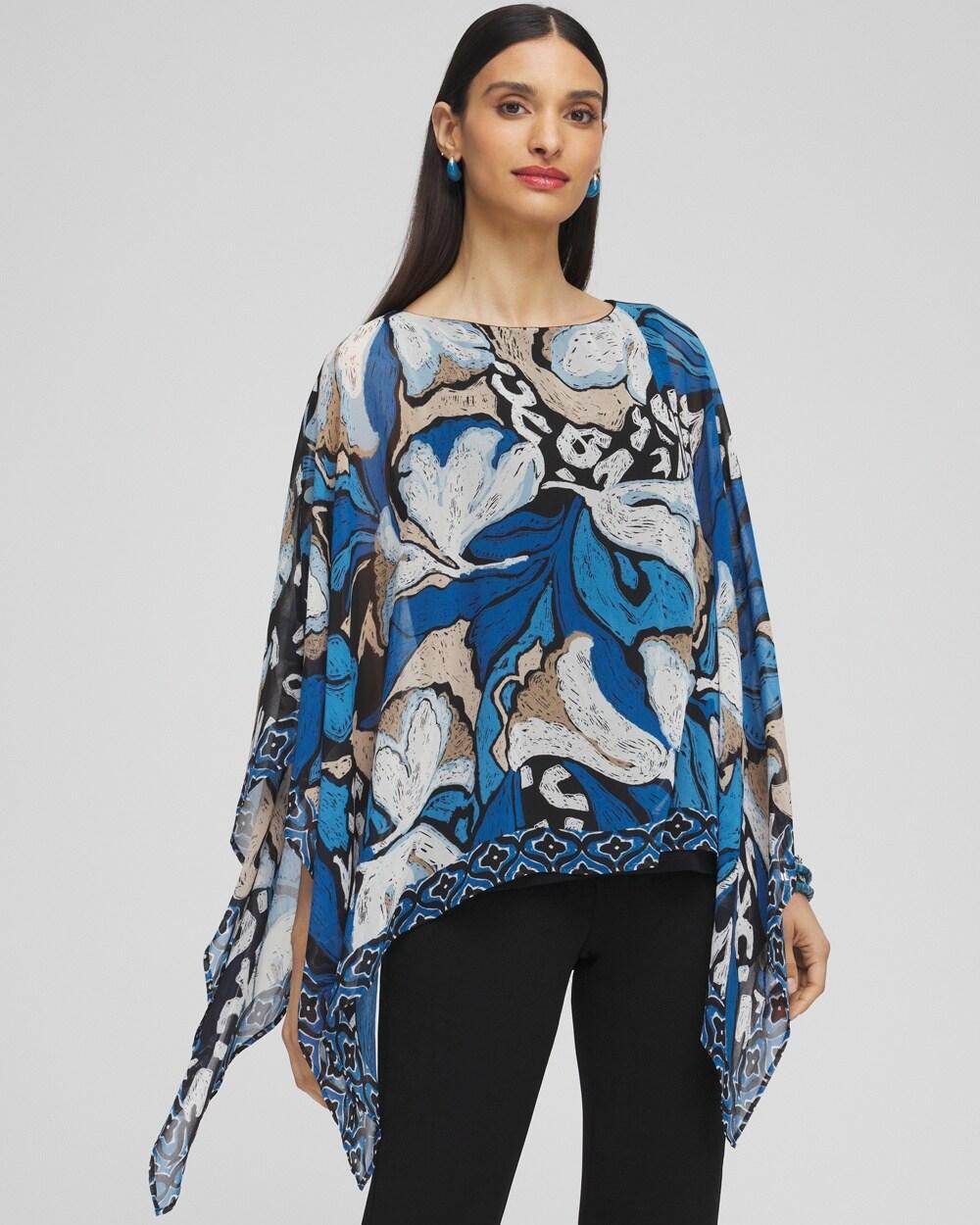 Women's Travelers Floral Chiffon Layer Top Product Image