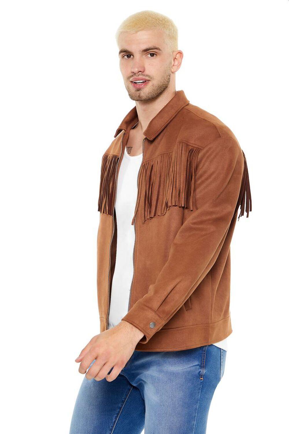 Faux Suede Fringe Jacket | Forever 21 Product Image