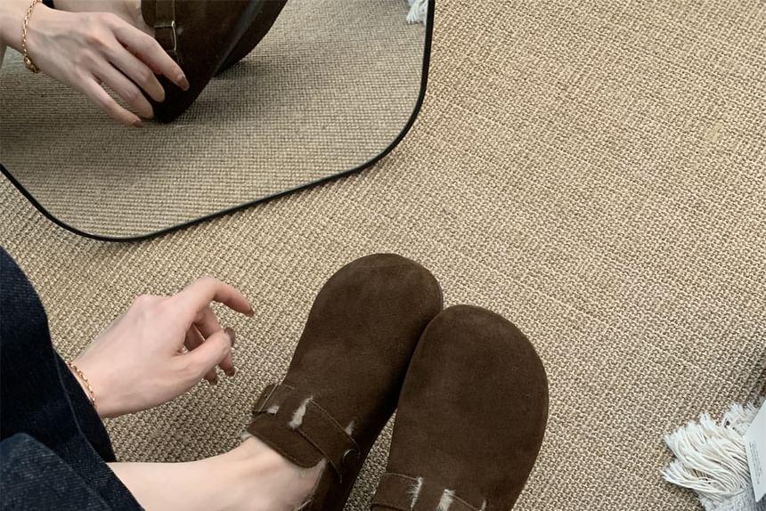 Buckled Fleece-Lined Loafers Product Image