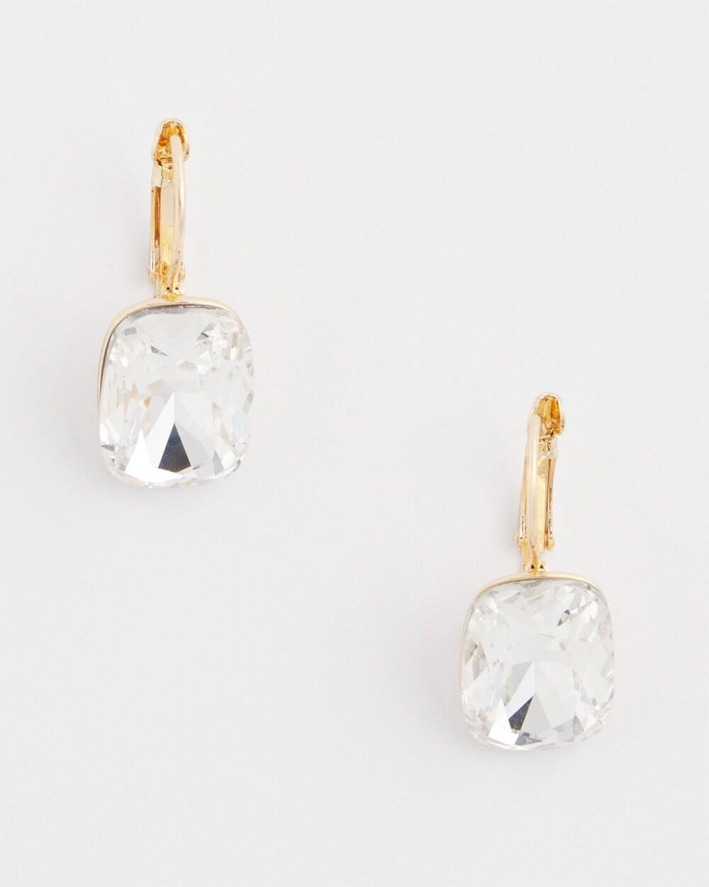 No Droop™ Clear Drop Earrings Product Image