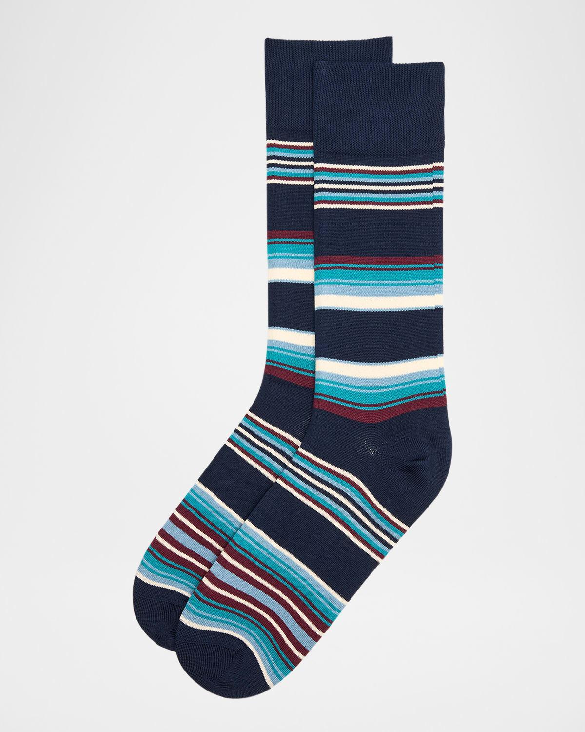 Men's Howard Stripe Crew Socks Product Image