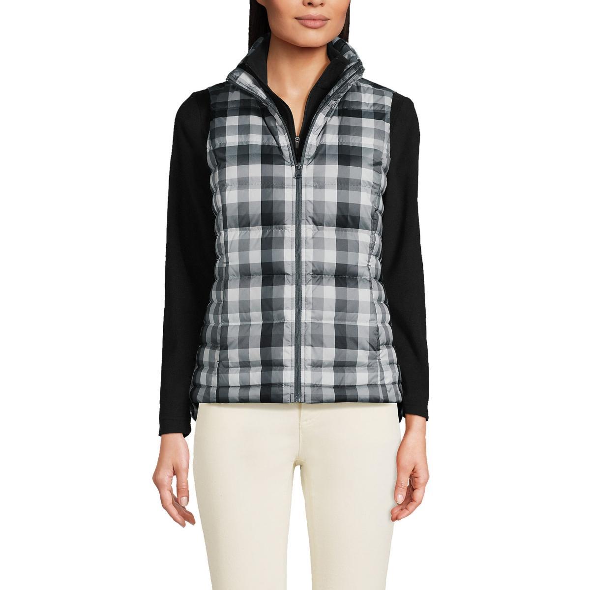 Womens Lands End Down Puffer Vest Product Image