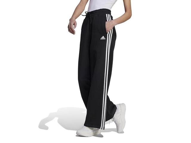 Womens adidas Essentials 3-Stripes Wide Sportswear Pants Product Image