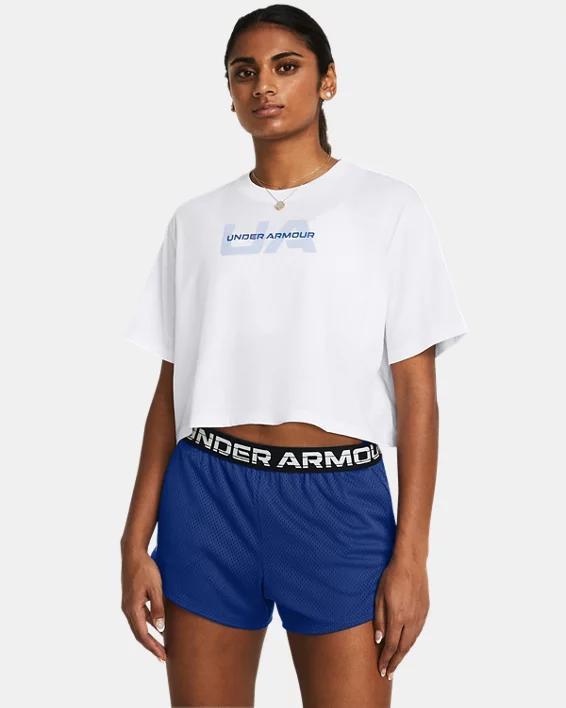 Womens Under Armour Boxy Crop Short Sleeve T-Shirt Product Image