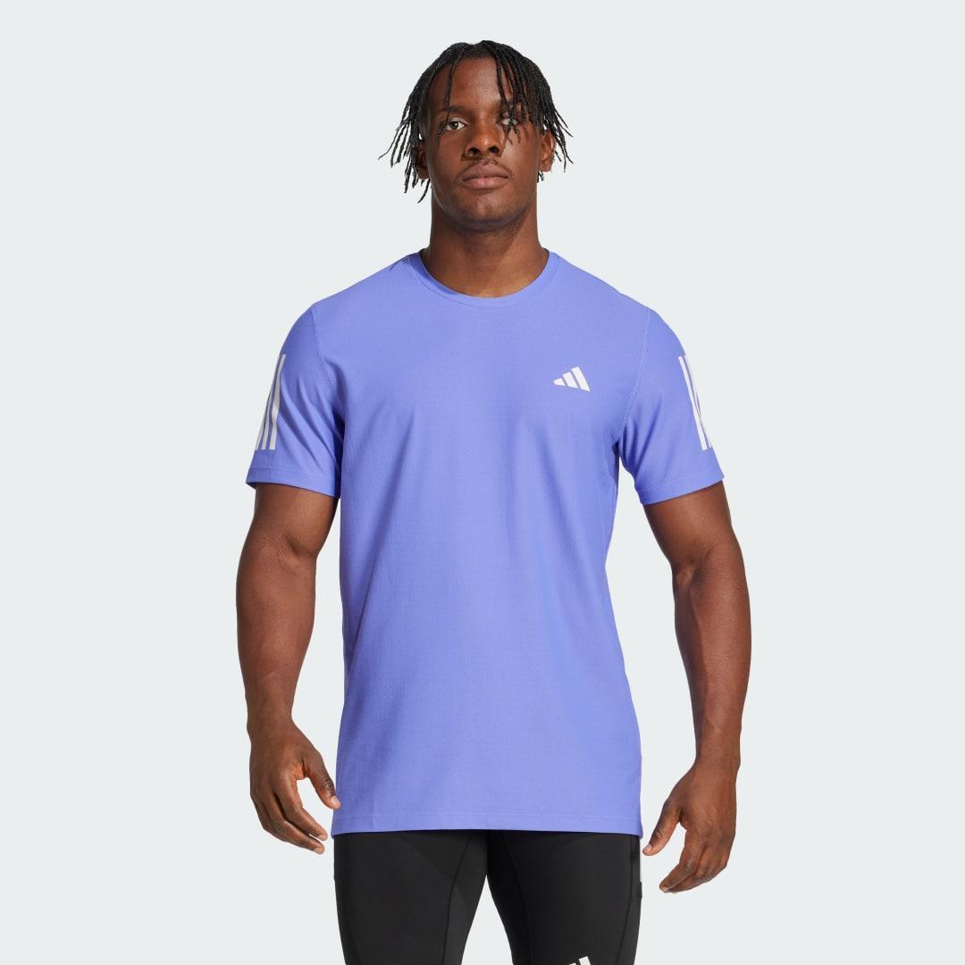 adidas Own the Run Tee White XL Mens Product Image