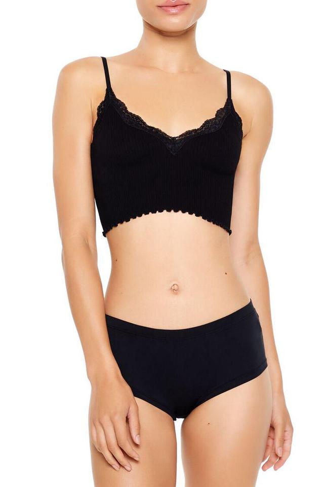 Seamless Lace-Trim Bralette | Forever 21 Product Image