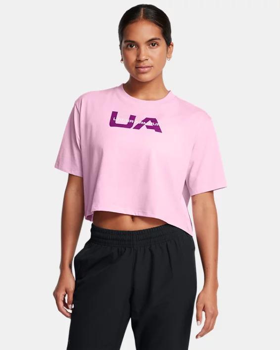 Womens UA Boxy Wordmark Short Sleeve Product Image