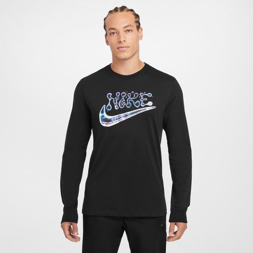 Nike Mens Nike Asbury Long Sleeve Crew Cuff - Mens Black Product Image