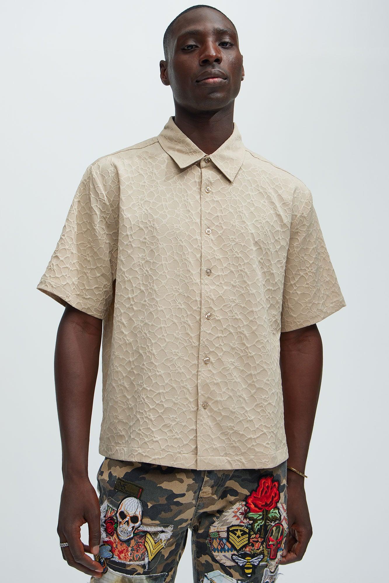 Atkinson Jacquard Shirt - Tan Product Image