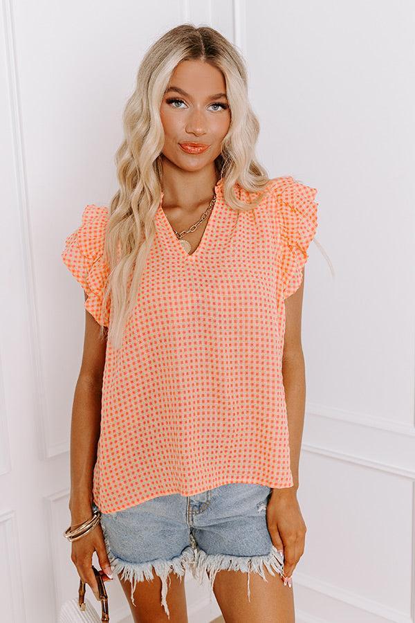 Picnic In The Park Gingham Top Product Image