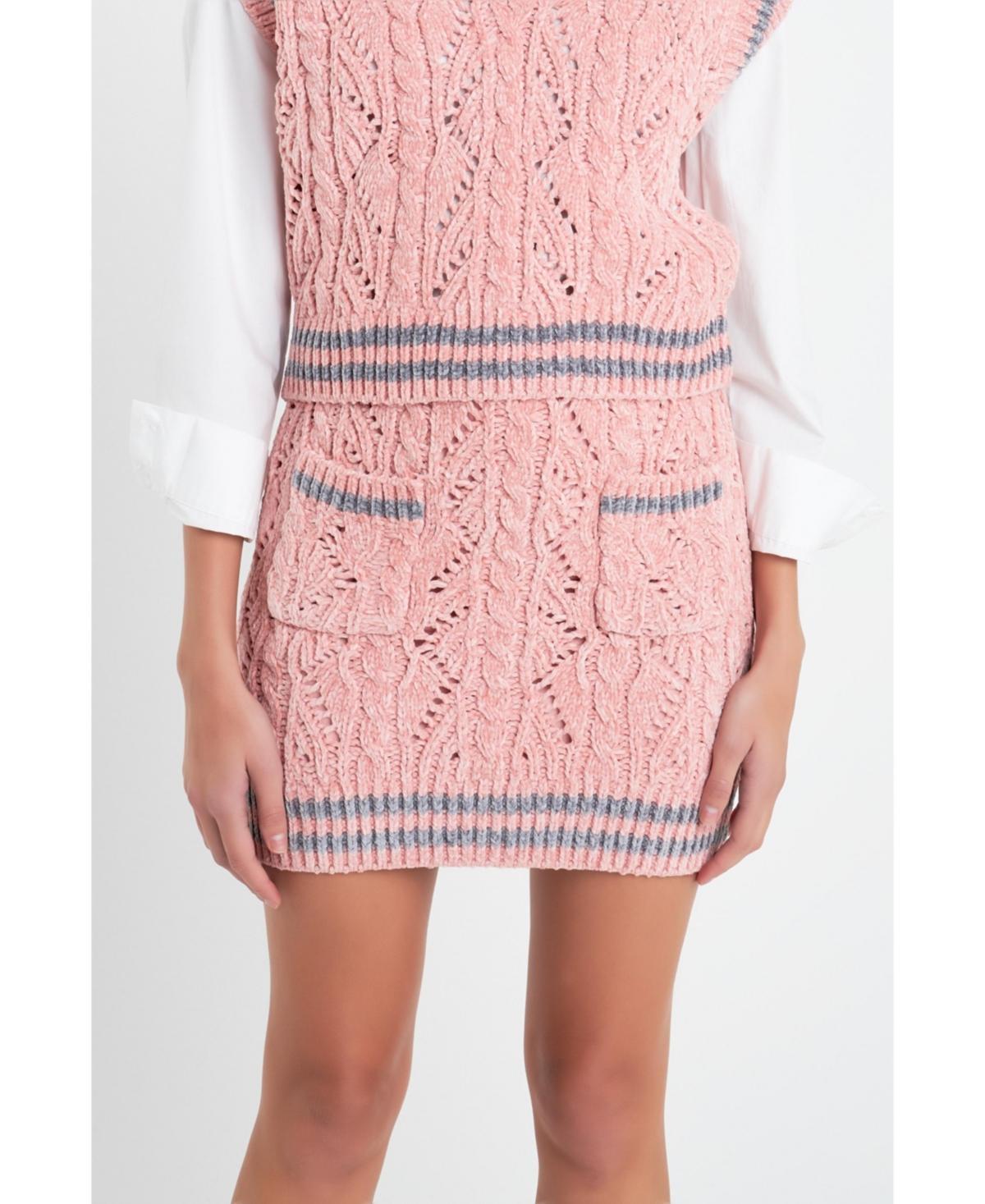 English Factory Chenille Miniskirt Product Image