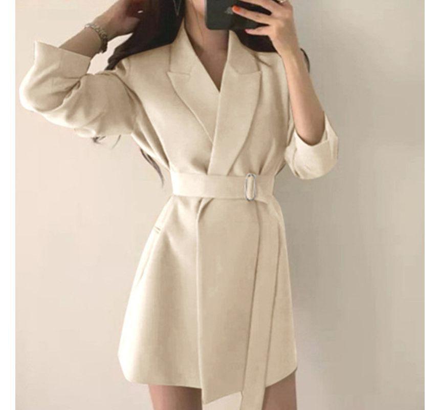 Belted Blazer Dress Product Image