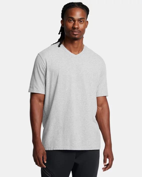 Mens UA Icon Charged Cotton V-neck Short Sleeve Product Image