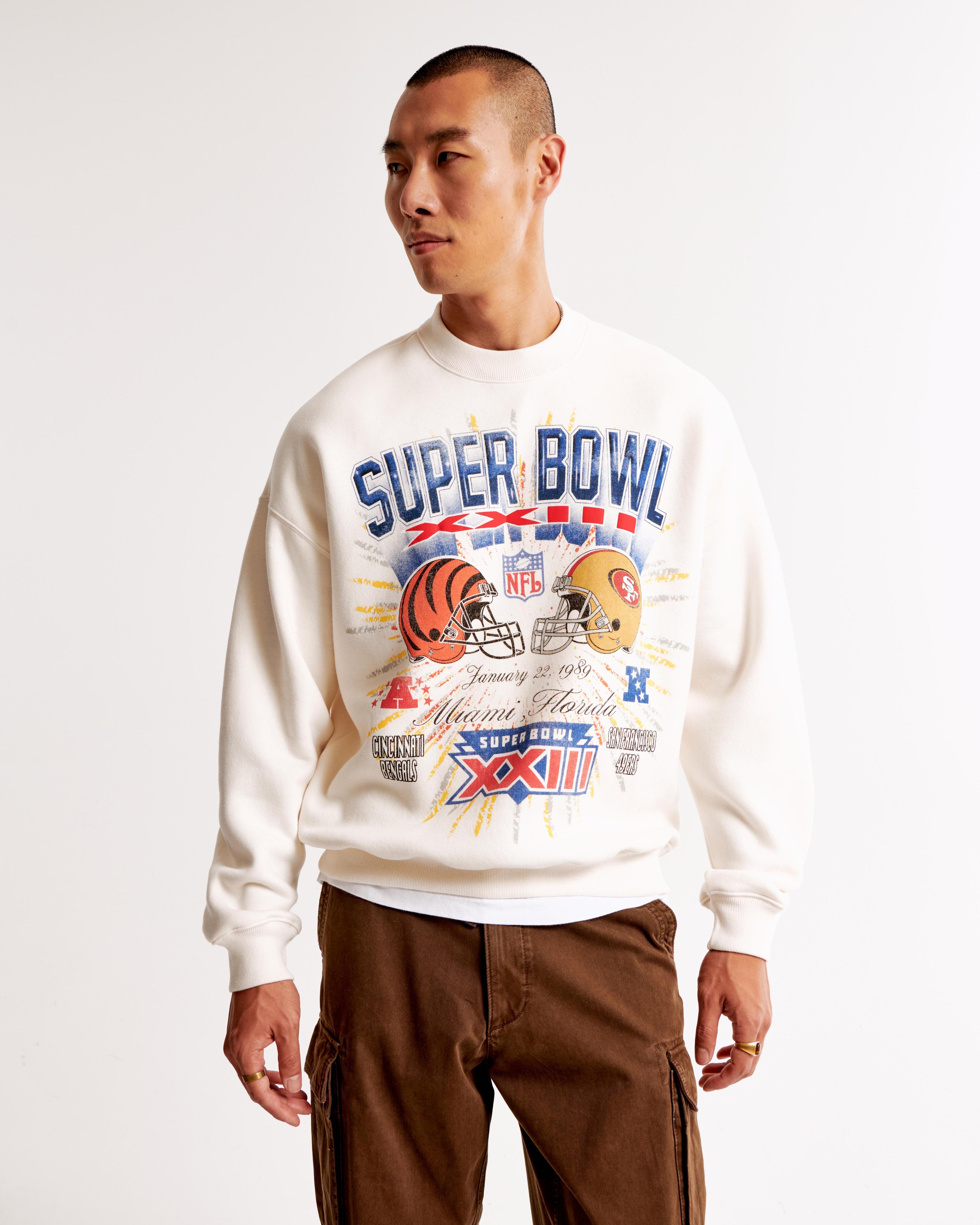 Vintage Super Bowl Graphic Crew Sweatshirt Product Image