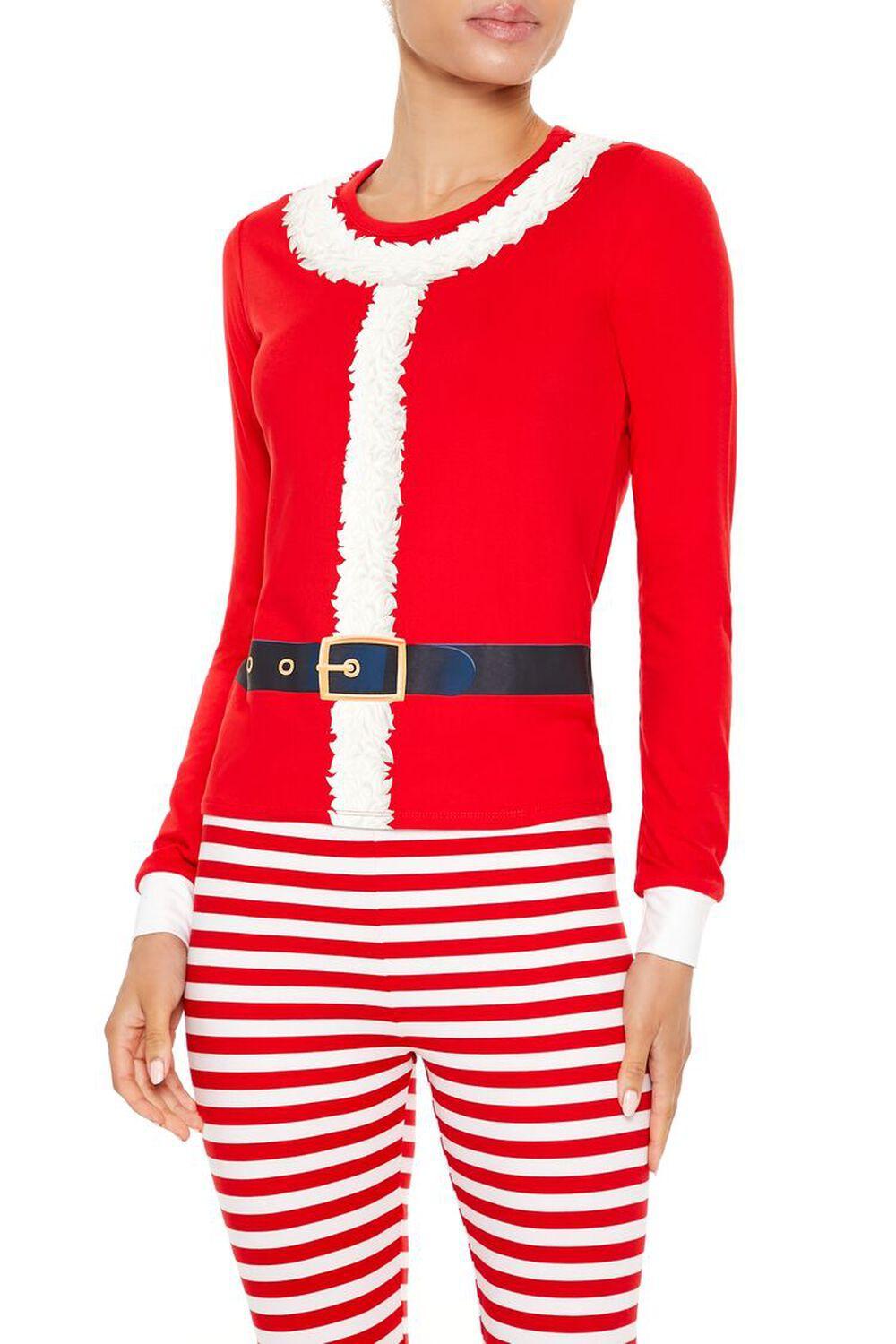 Santa Top & Pants Pajama Set | Forever 21 Product Image