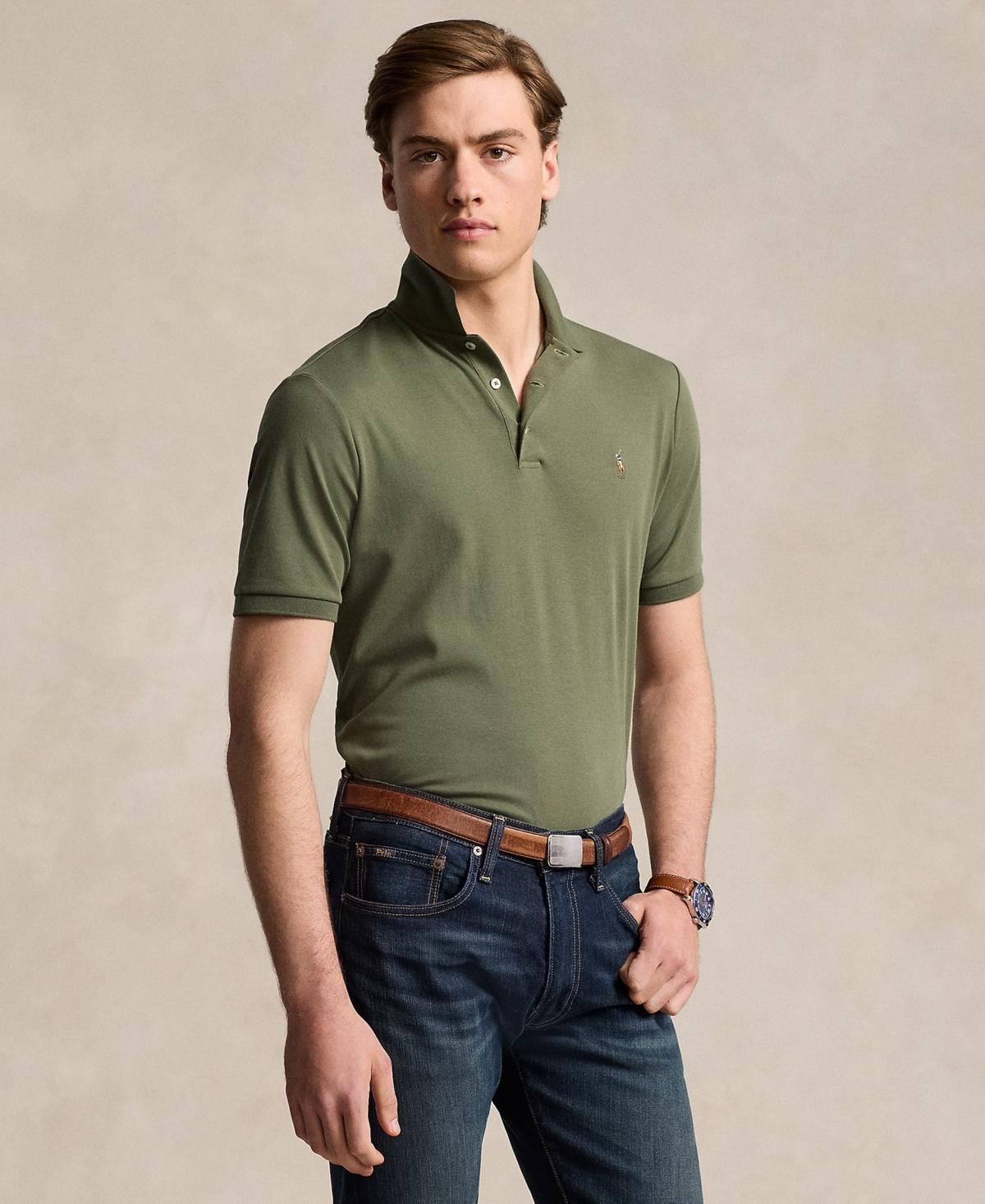 Mens Classic-Fit Cotton Polo Shirt Product Image