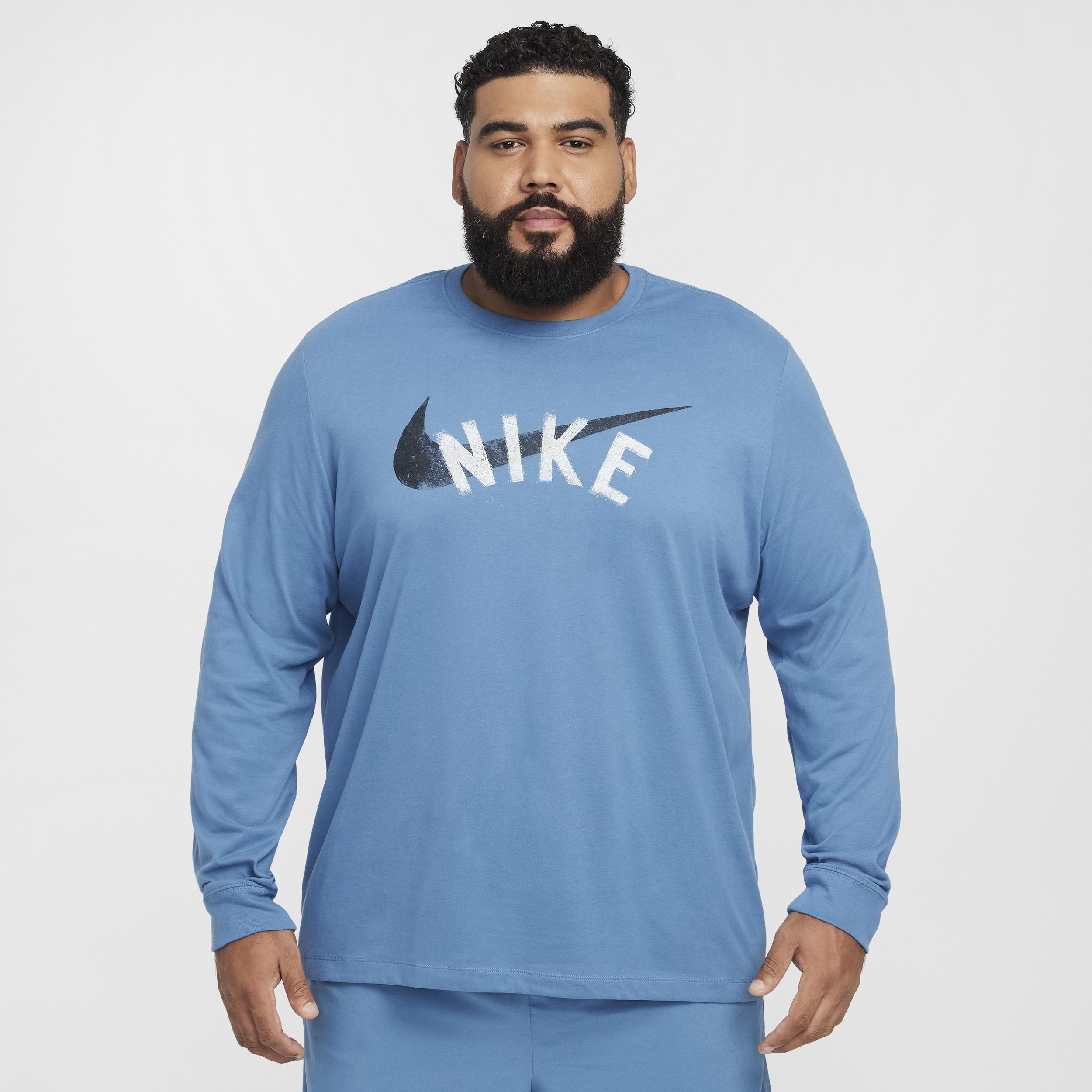 Nike Men's Dri-FIT Long-Sleeve Fitness T-Shirt Product Image