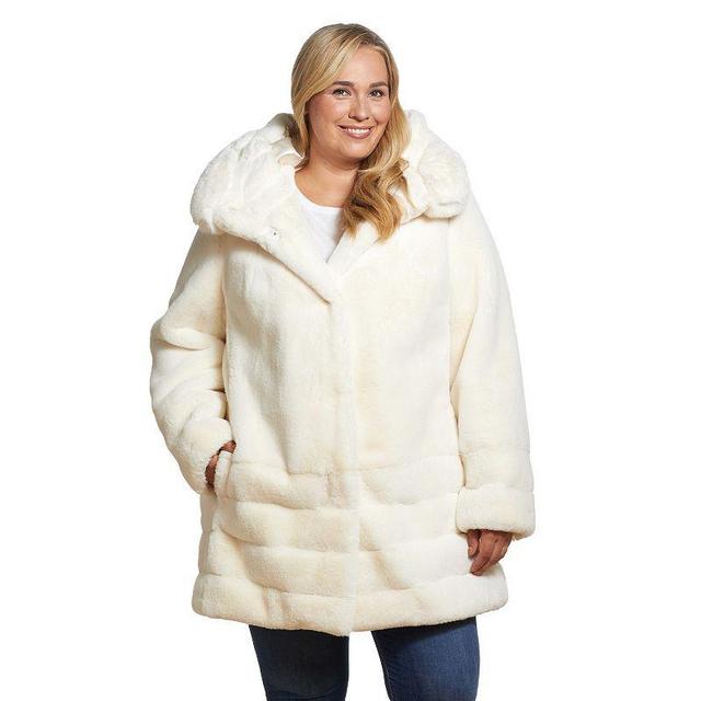 Gallery Hooded Faux Fur Coat Product Image