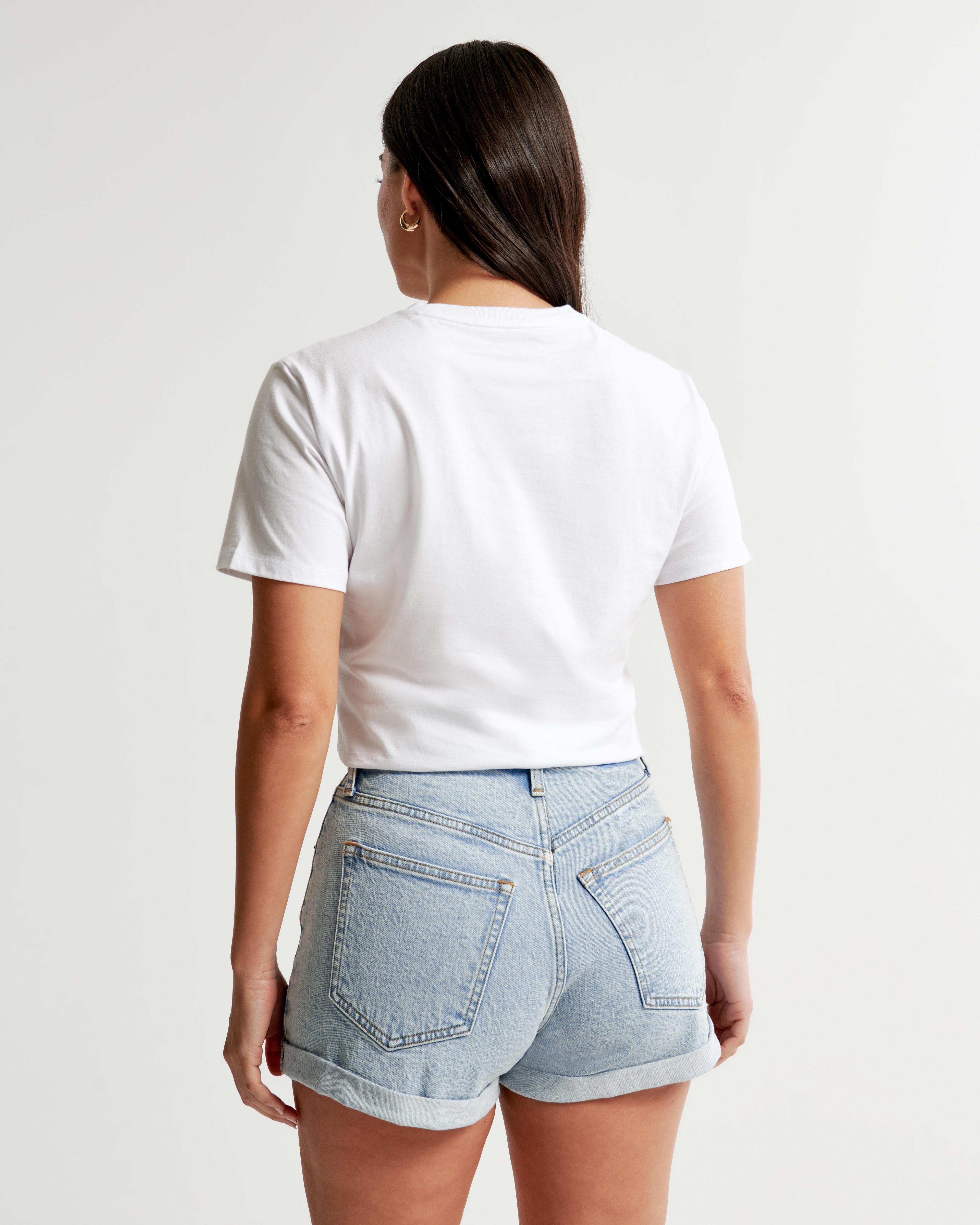 Curve Love High Rise Mom Short Product Image