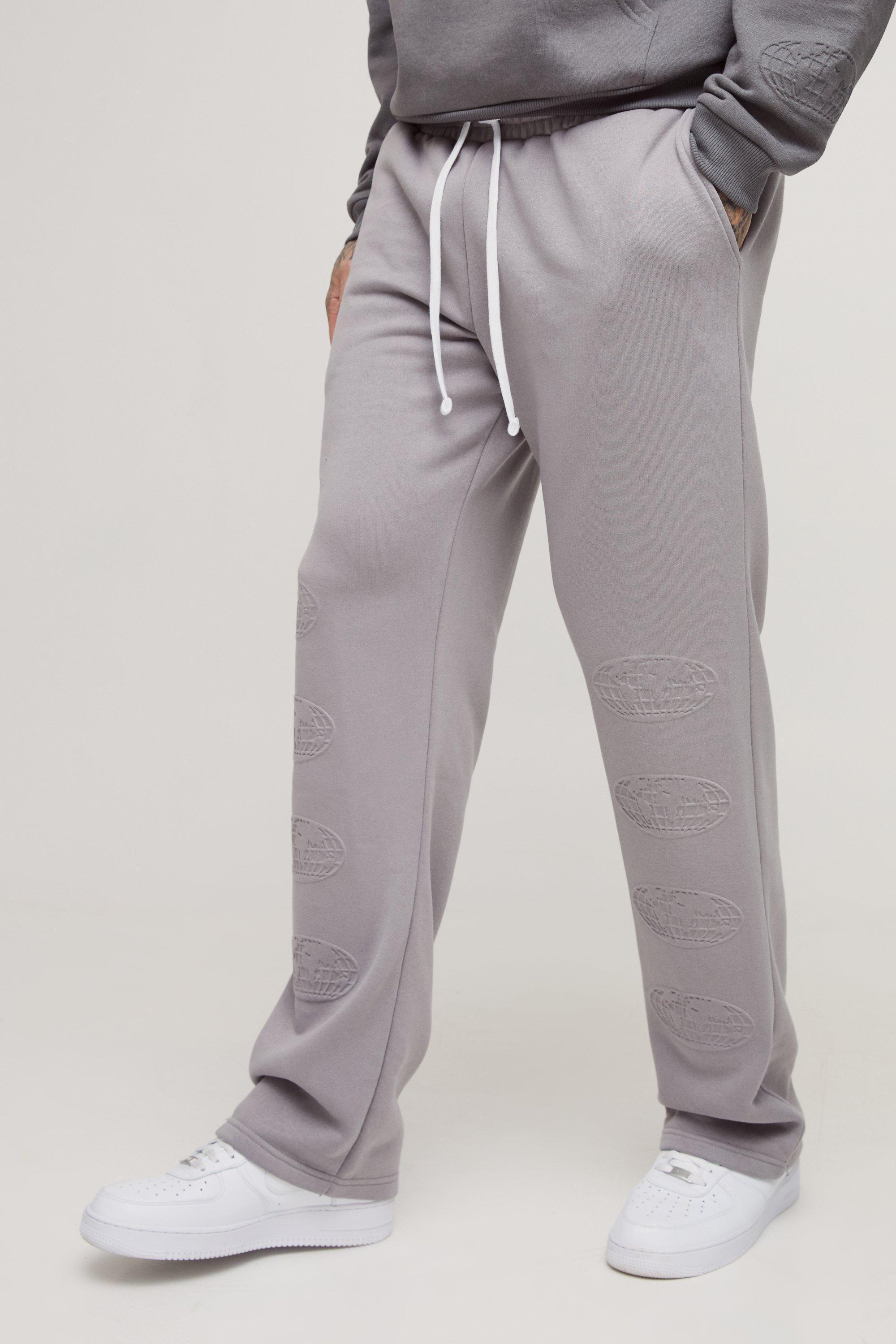 Tall Relaxed Worldwide Embossed Jogger | boohooMAN USA Product Image