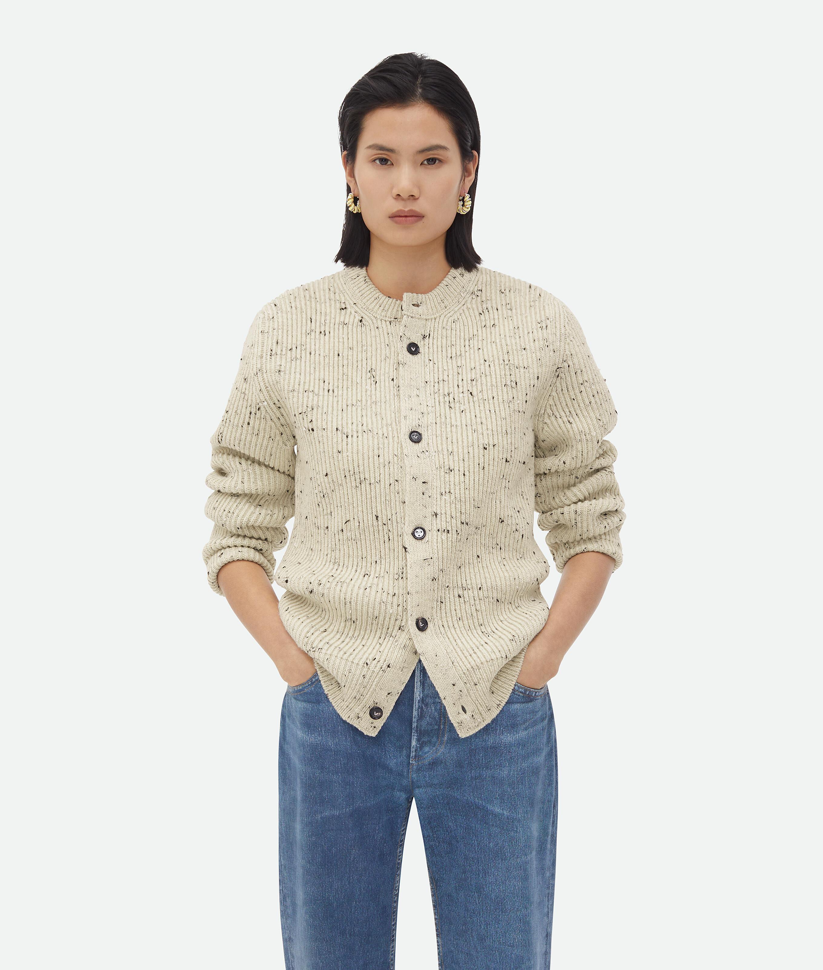 Textured Wool Rib Oversized Cardigan product image