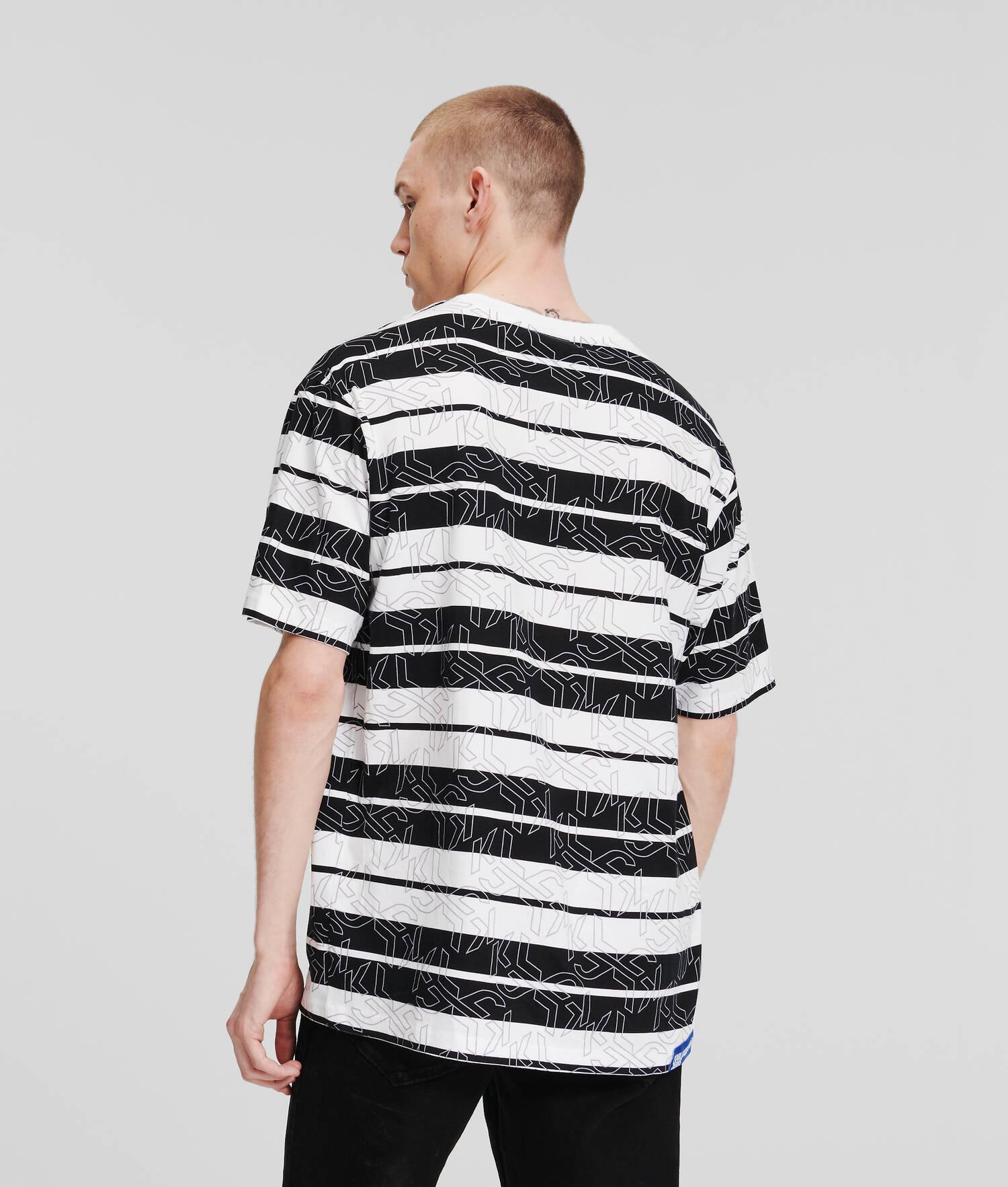 KLJ MONOGRAM STRIPED T-SHIRT Product Image