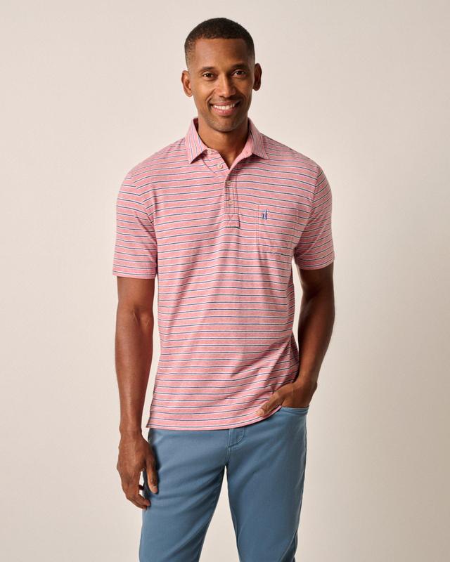 johnnie-O Original 4-Button Polo - Matthis Stripe Product Image