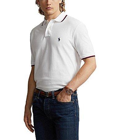 Polo Ralph Lauren Classic Fit Tipped Mesh Short Sleeve Polo Shirt Product Image