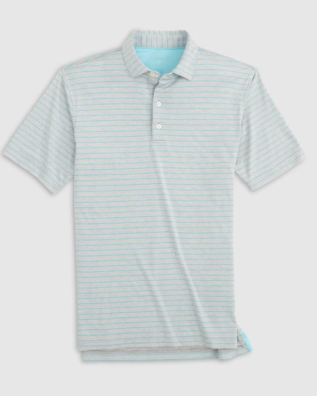 johnnie-O Newton Striped Jersey Performance Polo Product Image