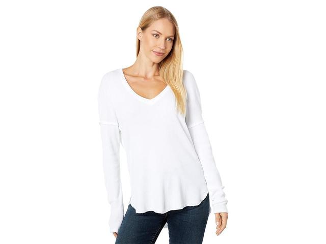 bobi Los Angeles Drop Shoulder V-Neck Tee Women's Clothing Product Image