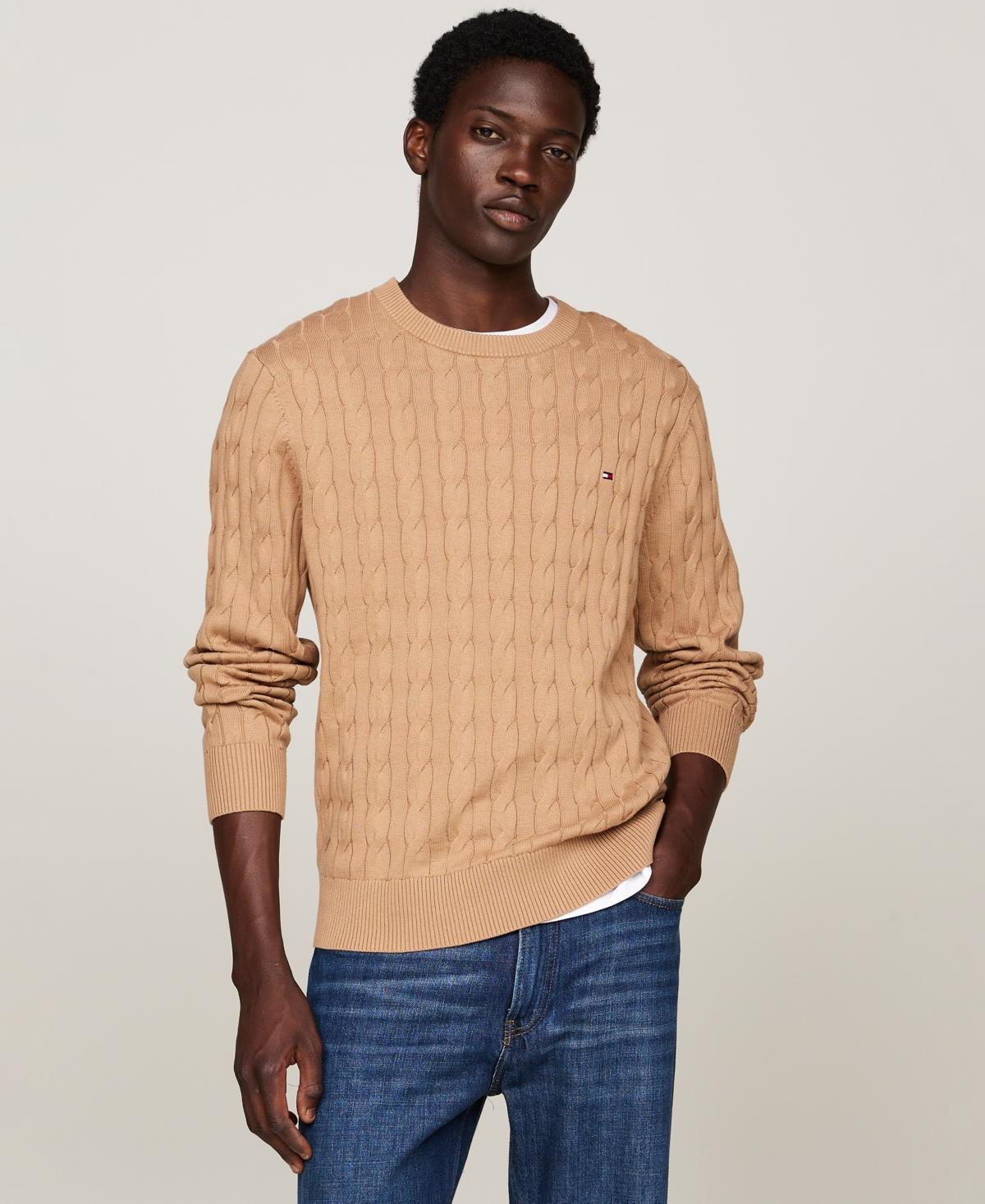 Tommy Hilfiger Mens Classic Cable Crewneck Sweater Product Image