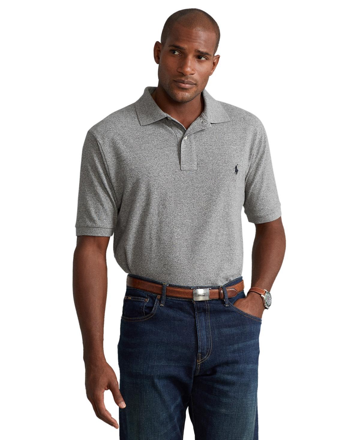 Polo Ralph Lauren Big  Tall Classic Fit Solid Cotton Mesh Polo Shirt Product Image