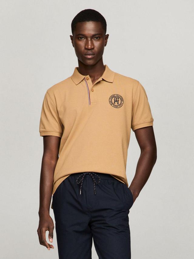 Tommy Hilfiger Men's Embroidered Monogram Regular Fit Polo Product Image