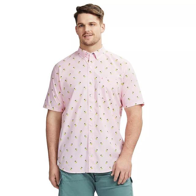 Big & Tall IZOD Classic Breeze Short Sleeve Woven Button-Down Shirt, Mens Product Image