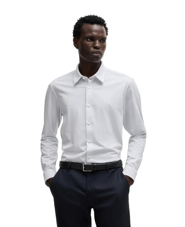 Boss by Hugo Boss Mens Slim-Fit Printed Dress Shirt Product Image